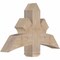 Ekena Millwork Davenport Smooth Timber Gable Bracket, Douglas Fir, 36"W x 23"H x 5 1/2"D x 5 1/2"F, 15/12 Pitch GBW036X23X0606DAV00SDF - alternate 4